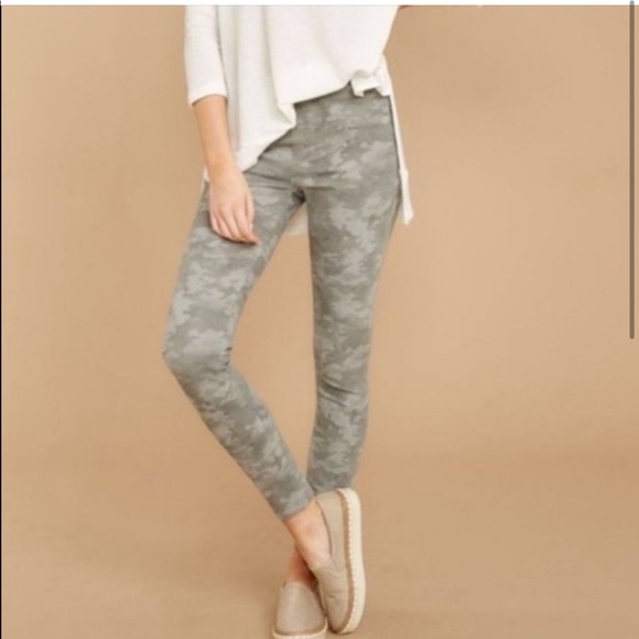 Spanx Grey Camo Ankle Skinny Jeggings Jeans Stretch Size Small - Picture 3 of 15